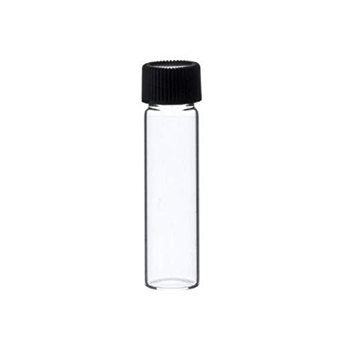 Frascos de vidrio transparente, frascos vacíos, tapa de rosca, muestra  líquida, botellas de vidrio para dispensación de cosméticos (10 unidades,  0.2